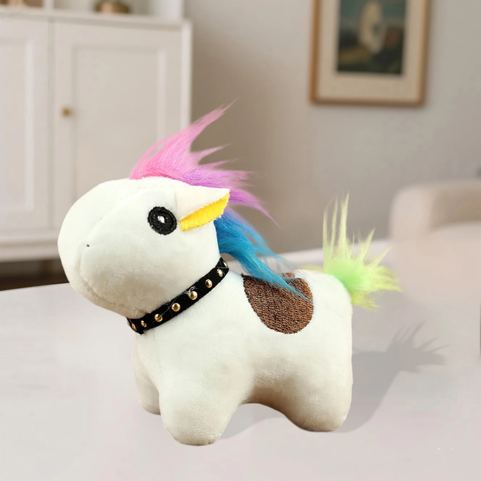 พวงกุญแจตุ๊กตายูนิคอร์นน่ารัก จี้รูปสัตว์หวานๆ สำหรับตกแต่งกระเป๋า กุญแจ โทรศัพท์ และกระเป๋าเป้