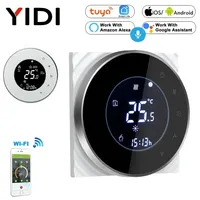 Smart Touch WIFI Thermostat LCD Screen Water Heating Electirc Floor Heating Water Gas Boiler Temperature Controller Google Home