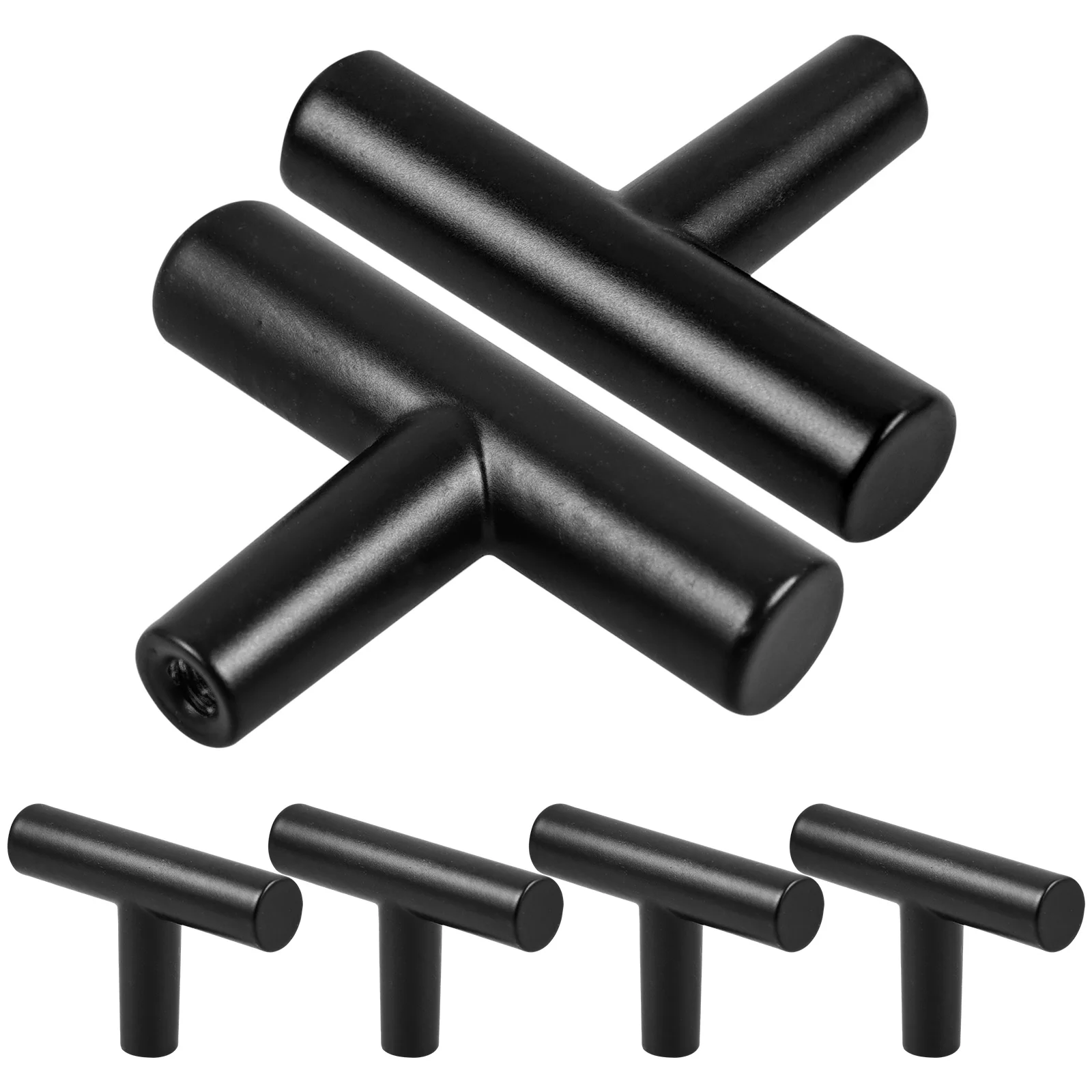 

6pcs Aluminum Alloy Cabinet Door Knobs Dresser Pulls Handles for Drawers Wardrobe Furniture Hardware