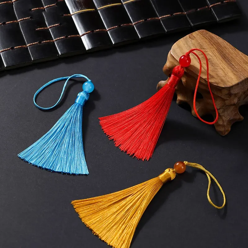 10/20Pcs 7cm Tassels Handmade Soft Craft Tassels Mini Beaded Tassels for Bookmarks Pendant Jewelry Making DIY Projects