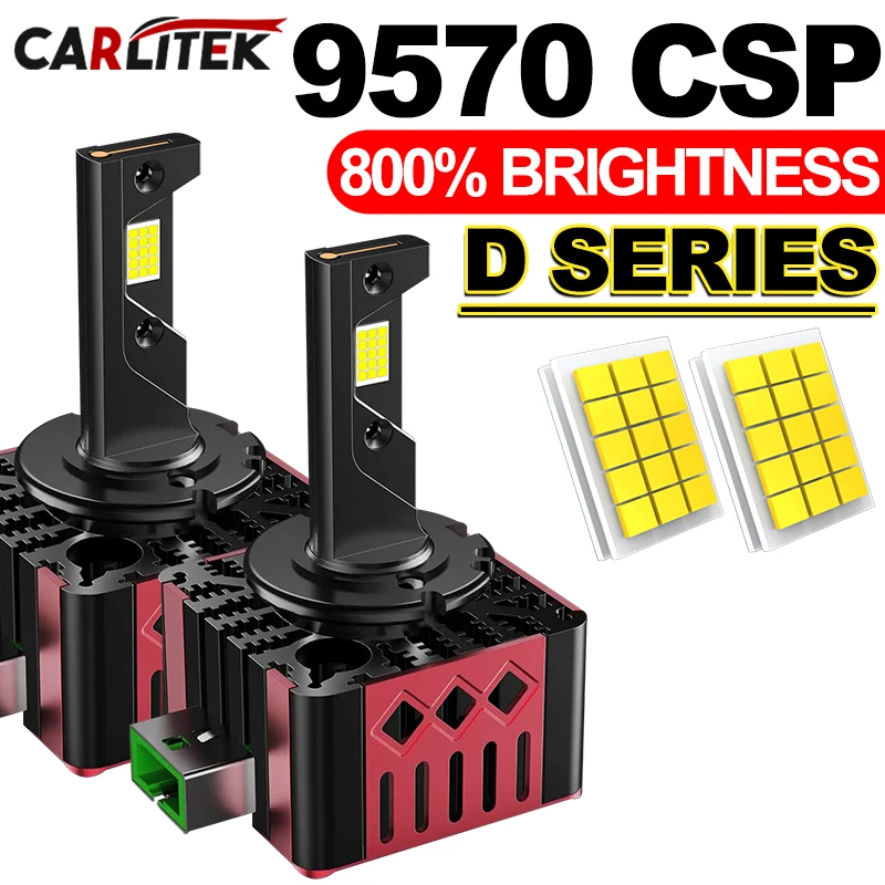 

CARLtek 30000LM D1S D3S Headlight 35W D2S D2R D4S D4R LED Canbus Lamp Auto D1R D3R LED Lights Bulb For Car Light 6000K Plug&Play