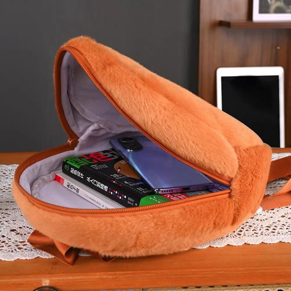 ナップサックカピバラぬいぐるみおもちゃバックパック収納ふわふわぬいぐるみカピバラバッグインソフトカピバラぬいぐるみスクールバッグホリデーギフト