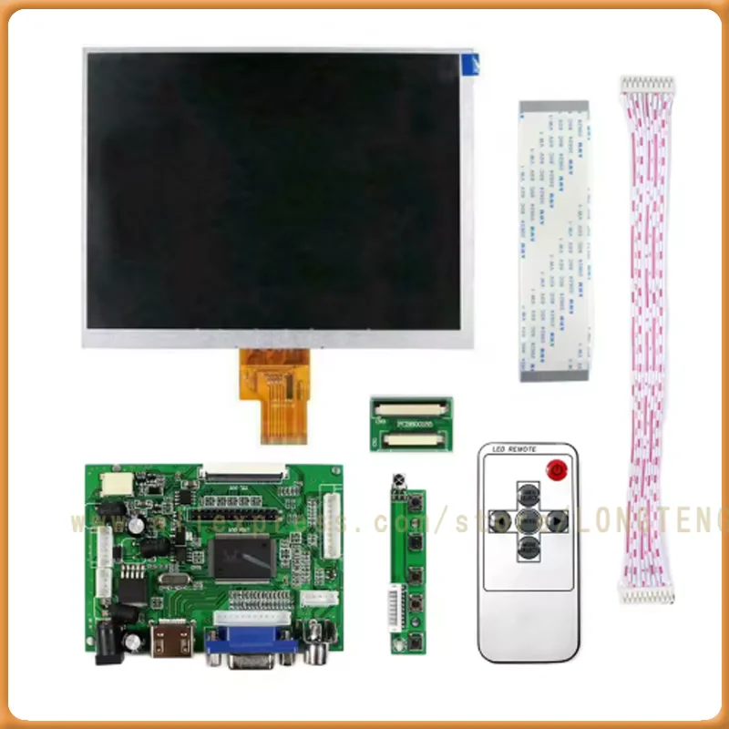 8 Inch Original  IPS 1024*768 HJ080IA-01E Tablet HD LCD Display Screen Panel HE080IA-01D With VGA HDMI Driver Board Kit