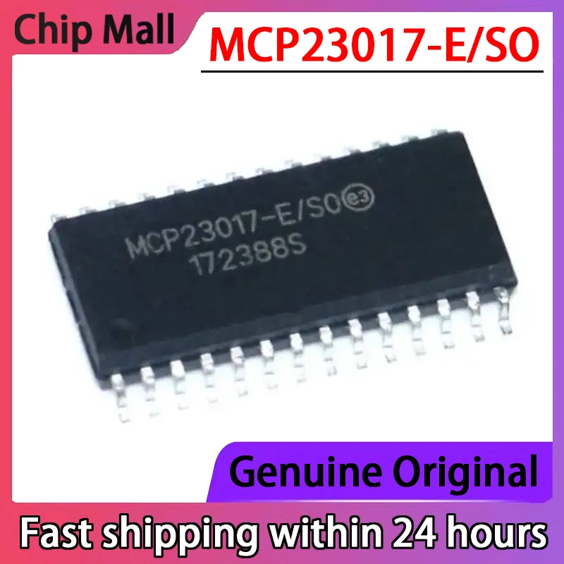 1PCS Original MCP23017-E/SO MCP23017-E/SS SOP-28 Input/Output Expander Microcontroller Chip