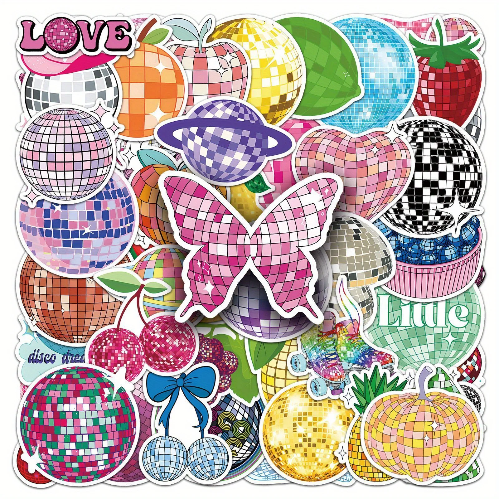 50Pcs Disco Ball Cu… - image