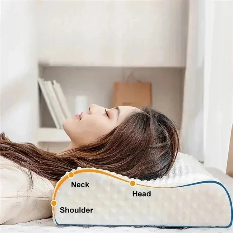 Slow Rebound Memory Foam Neck Support Pillow Orthopedic Ergonomic Cushion for Neck and Shoulder Relaxation