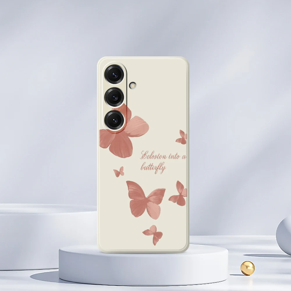 Чехол для телефона с принтом бабочки для Samsung Galaxy S25 S24 S23 S22 S21 S20 Ultra Plus S20FE S21FE S23FE S24 FE S10 Plus Soft Cover