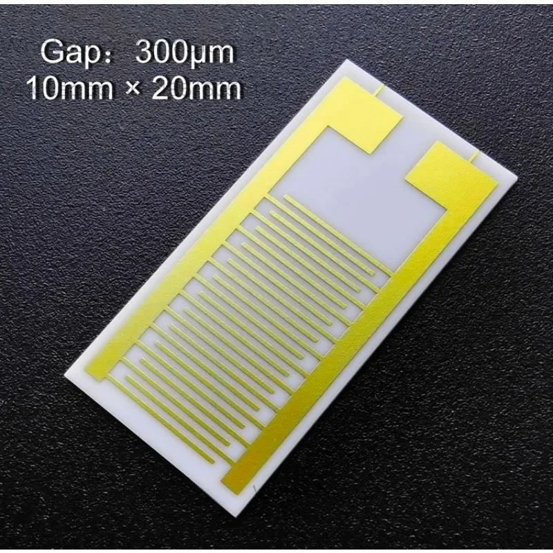 300μm Ceramic Cross Finger Electrode Capacitance Array Gas Humidity Biosensor Chip