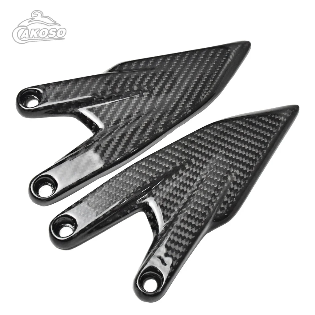 For KTM Duke 690 2012-2019 Dry carbon fiber motorcycle shell accessories Heel Guards 3K Plain weave glossy