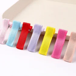 10pcs Hair Clips Colorful Kids Hairpin Clip BaseFully Lined Clips Mini DIY Hair Accessories For Girls Toddlers Kids Hairclipt