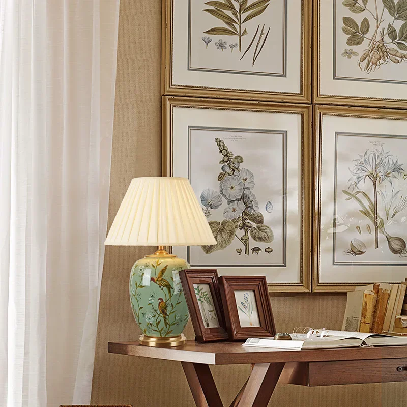 미국식 빌라 대형 거실 테이블 램프 고급 호텔용