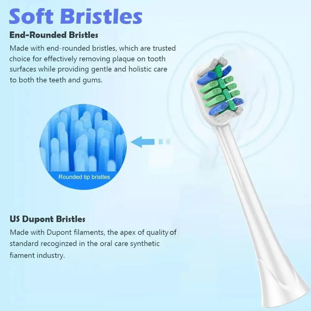 4/8/12/16/20PCS Electric Toothbrush Replacement Heads Dupont Bristles Nozzles Tooth Brush Head For Philips HX3/6/9 Series bl551