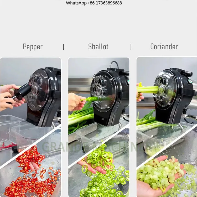Commercial Mini Multi-Functional Vegetable Cutter Machine Scallion/Herb/String Bean/Chili/Celery Segmenter for Sale