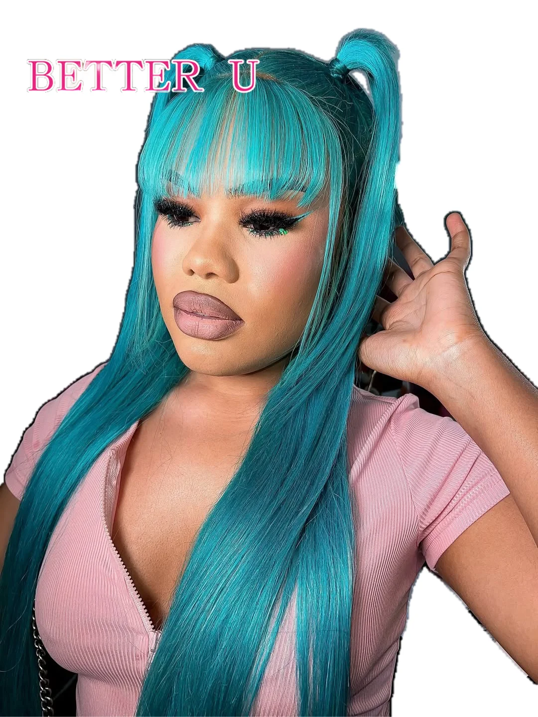 40 بوصة باروكة من شعر طبيعي أزرق 13x6 الدانتيل الجبهة الباروكات قبل قطعها البرازيلي الأخضر الأزرق 13x4 الدانتيل الشفاف شعر مستعار أمامي للنساء #2