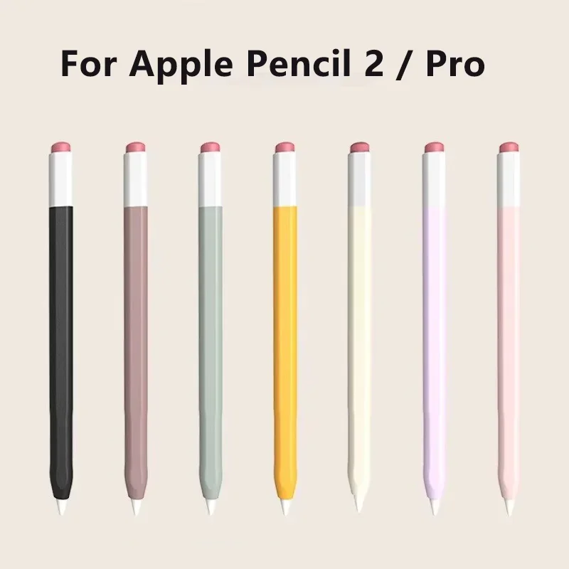 For Apple Pencil 2 Pro Case Soft Silicone Pen Cover 2nd 4th Generation IPad Pencil Tablet Stylus Touch Pen Protective Case