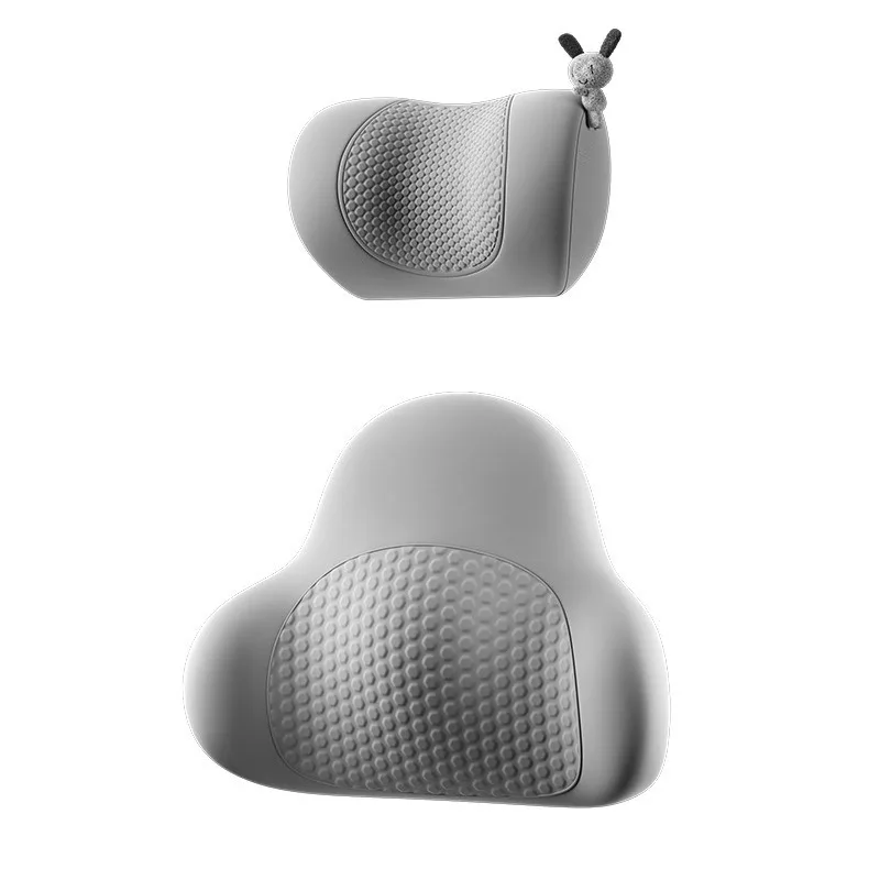Ergonomic Car Headrest Neck Pillow Gel Memory Foam Lumbar Support Cushion Auto Seat Back Pad for Driving Soft Breathable