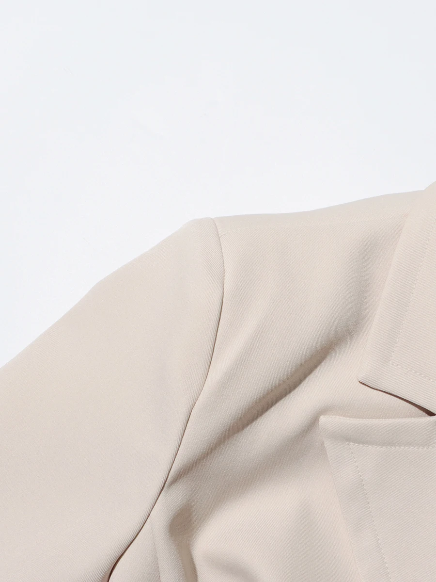 TWOTWINSTYLE Solid Patchwork Pockets Slim Trench For Women Lapel Long Sleeve Tunic Patchwork Button Temperament Coats Female New