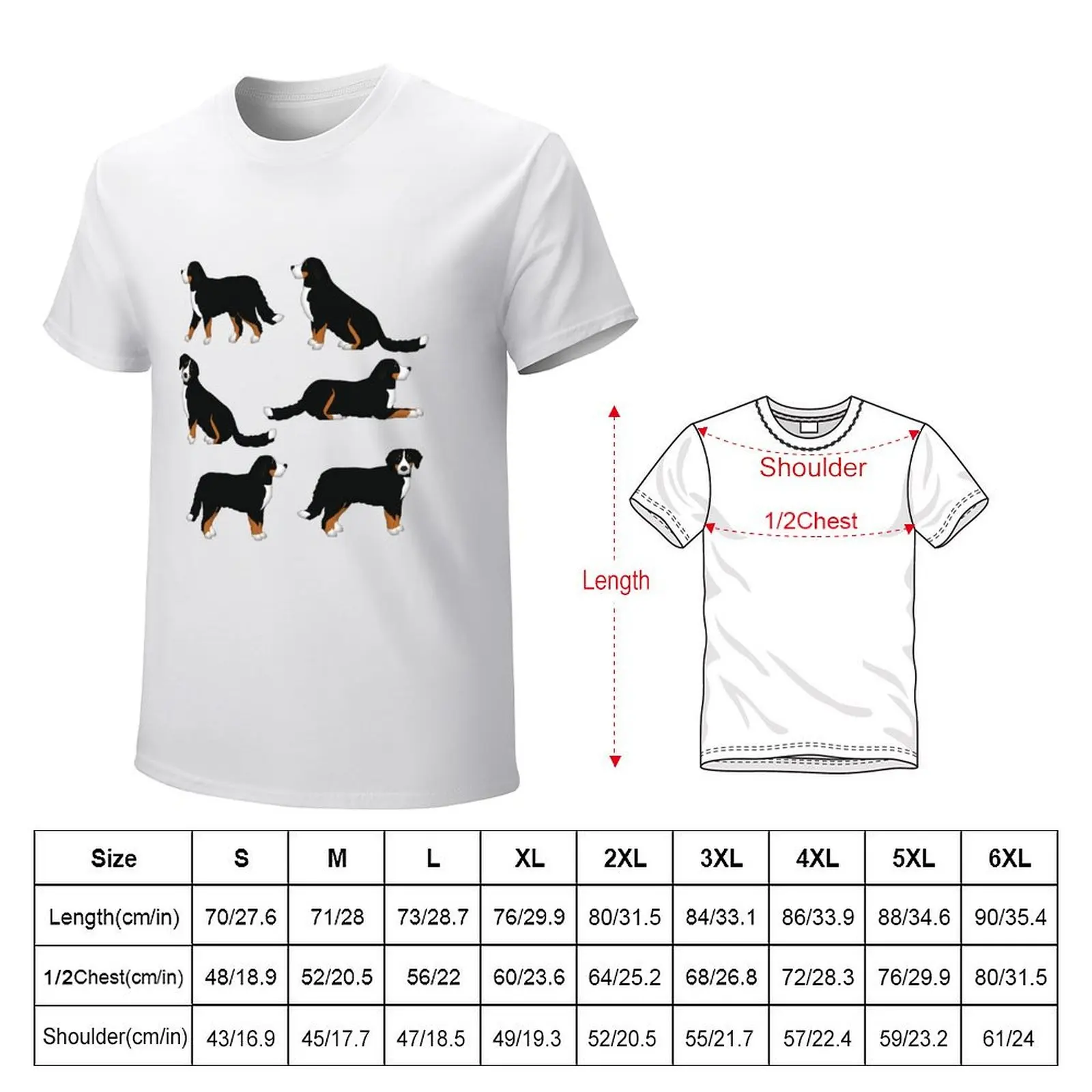 Bernese Mountain Dog T-Shirt boys animal print blacks tops mens workout shirts