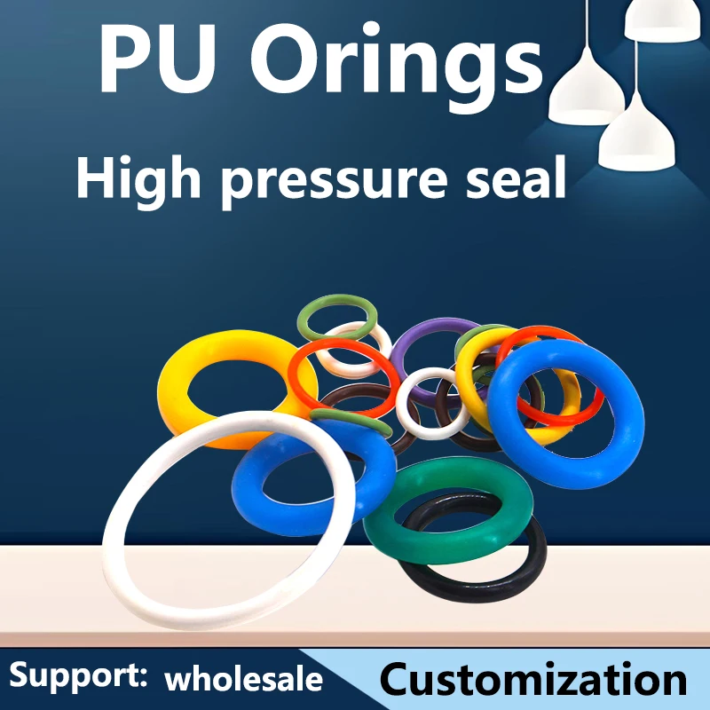 PU oring of Polyurethane rubber for high pressure water pump shaft seal Hydraulic pressure sealing rings TPU or CPU seals 50pcs