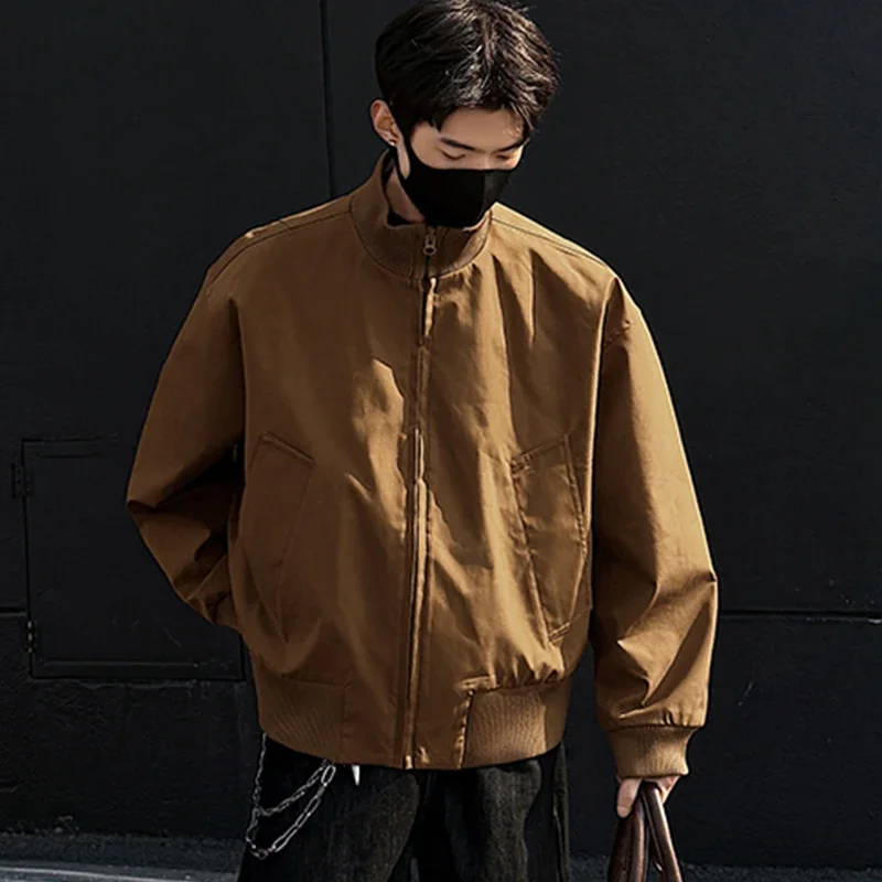 

Men's Bomber Jackets Thin Slim Long Sleeve baseball Jacket Men Windbreaker Zipper Windbreaker Jacket Male Outwear Brand Clothing