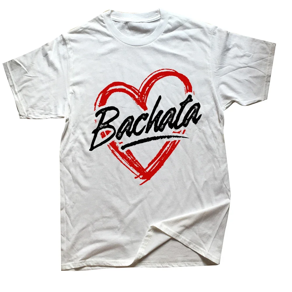 Sleeve Cotton new Funny Bachata Heart Love T  Men Summer Cotton Harajuku Short Sleeve Streetwear Black Salsa Dance Dancing