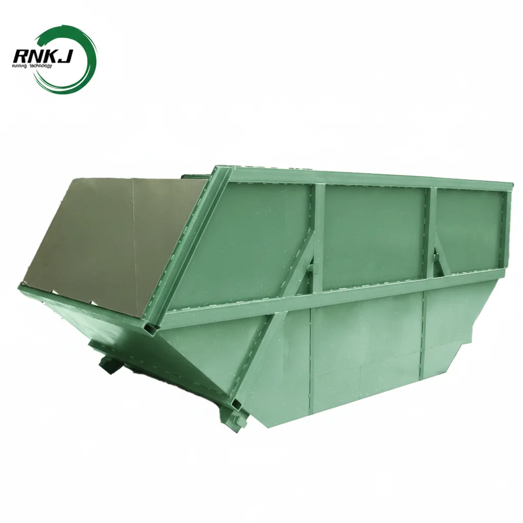RNKJ Hook Lift Skip Bin Industrial Waste Transfer Container with Lifting Lugs