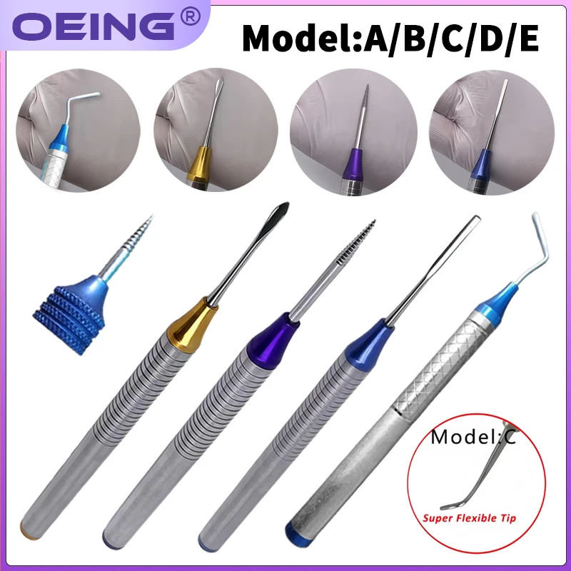 1Pc Curved Flexible Minimally Invasive Extraction Forceps with Memory Dental Extraction Kit  Alloy Non-Fracture Space Expander
