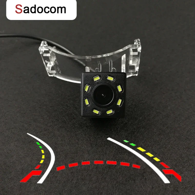 HD Wireless Car CCD Rear Camera Fisheye 8 12 led dynamic Night Vision bracket For Mazda CX-9 2007 - 2011 2012 2013 2014 Mazda 5