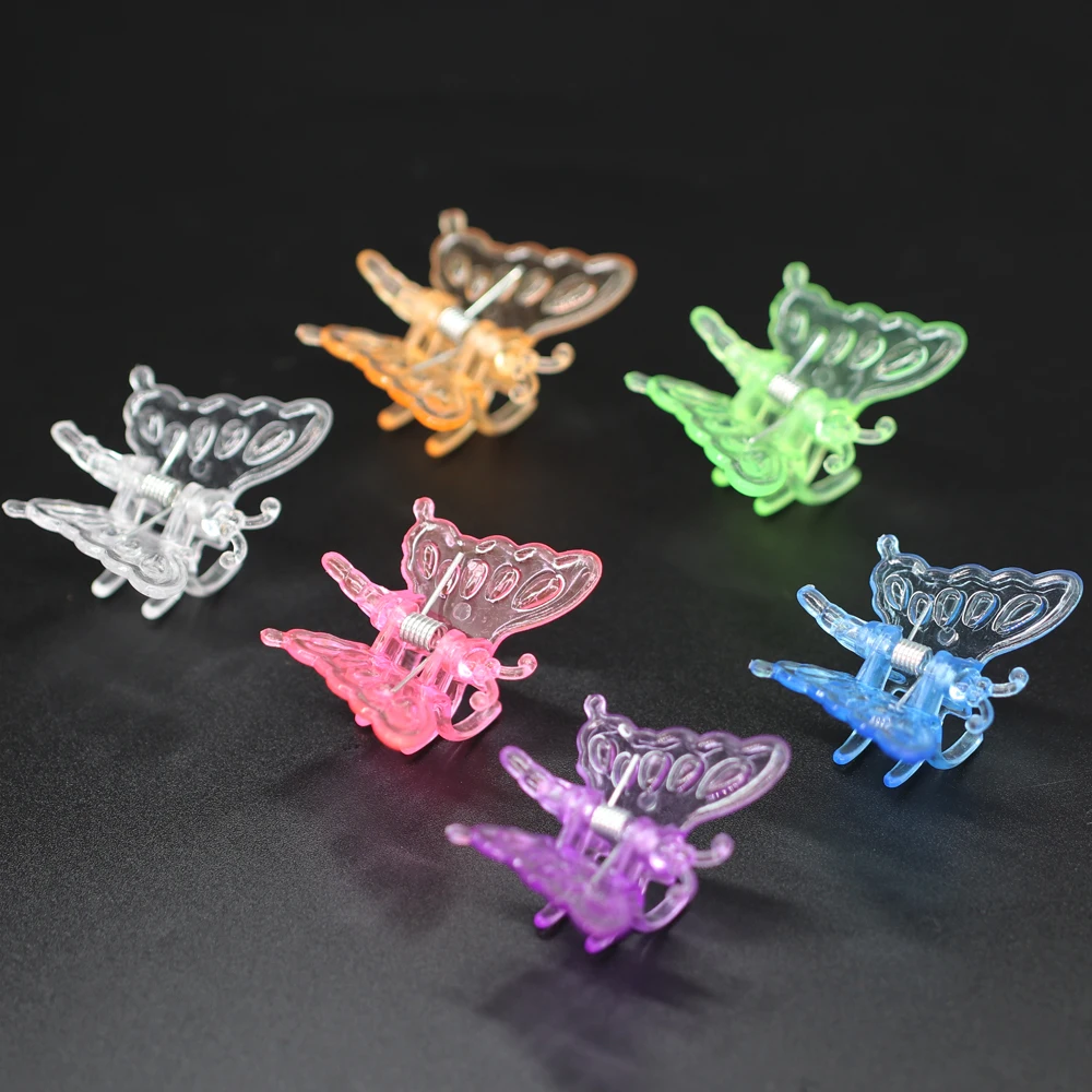 12-48PCS 20x35MM Cute Butterfly Plant Clips Orchid Support Clamp for Fixing Garden Climbing Vine Stem Colorful Animal Decoration