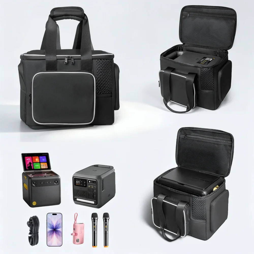 EVA Protective Carrying Case For DJI Power 1000 Mini Outdoor Power Station Portable Storage Bag Travel Organizer Black Box