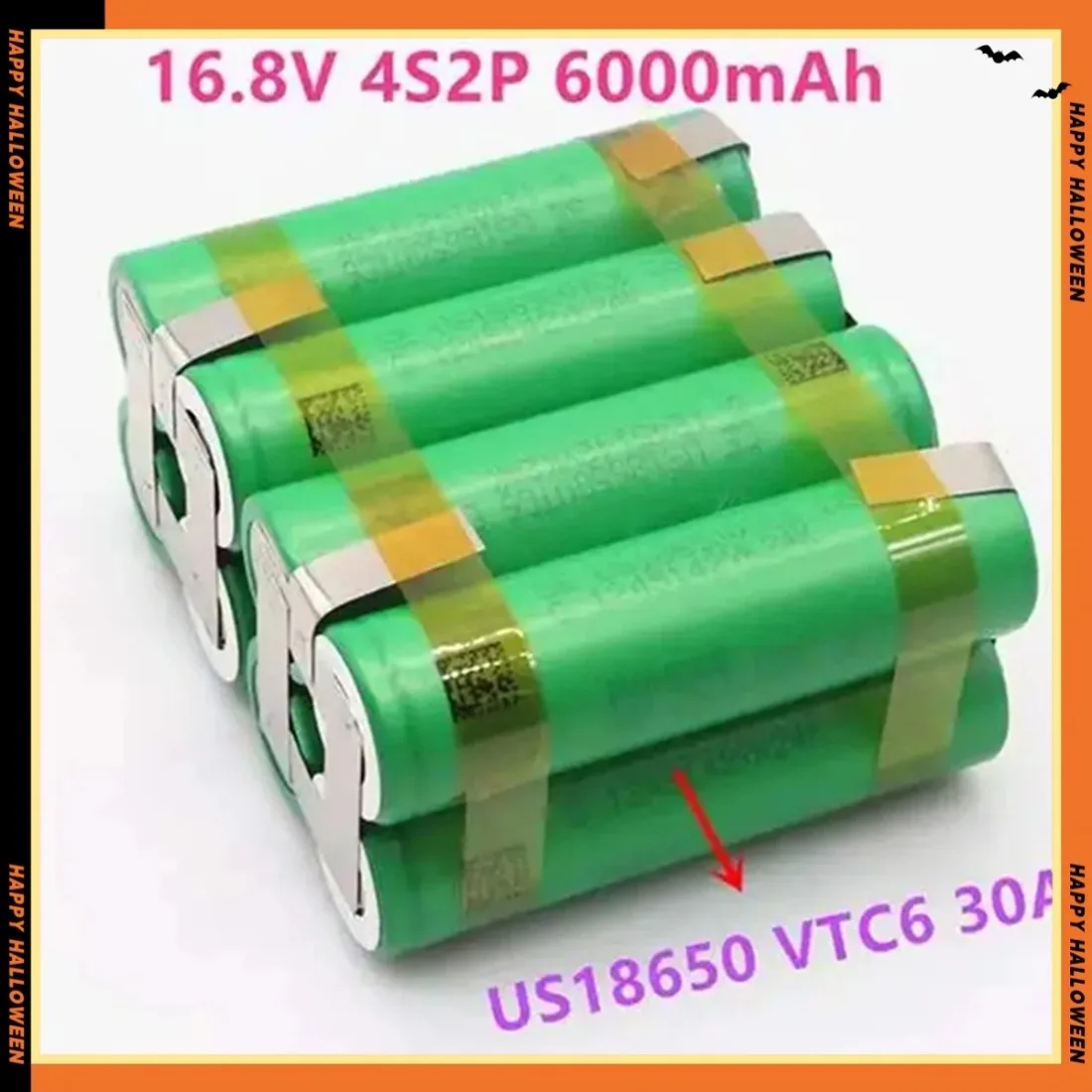 Original battery 18650 VTC6 2S1P-6S2P 3000-6000 mAh high capacity customizable for screwdriver welding batteries