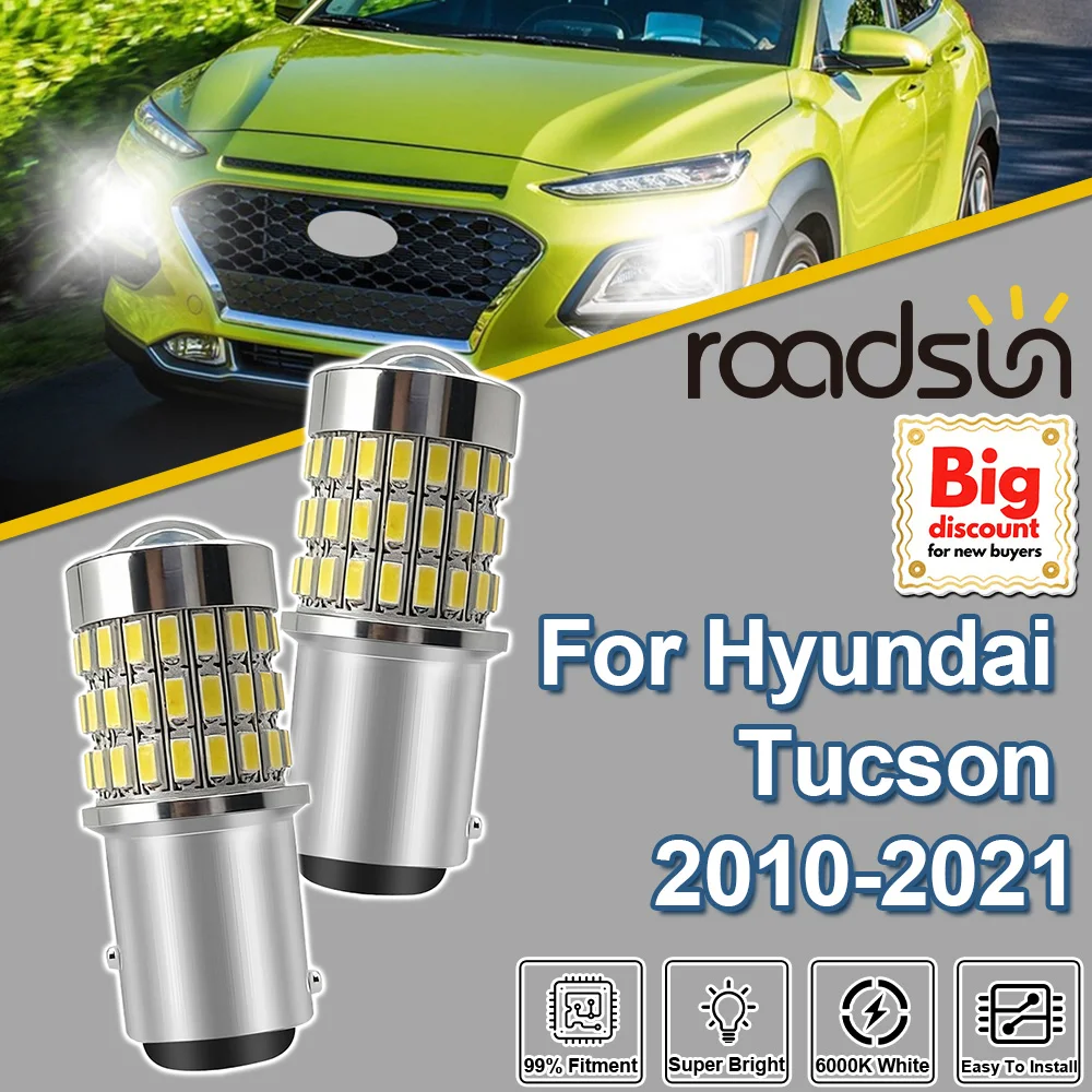

Roadsun 2PCS For Hyundai Tucson 2010-2021 1157 P21/5W Canbus LED Projector Lens Turn Signal Lights 2011 2012 2013 2014 2015 2016