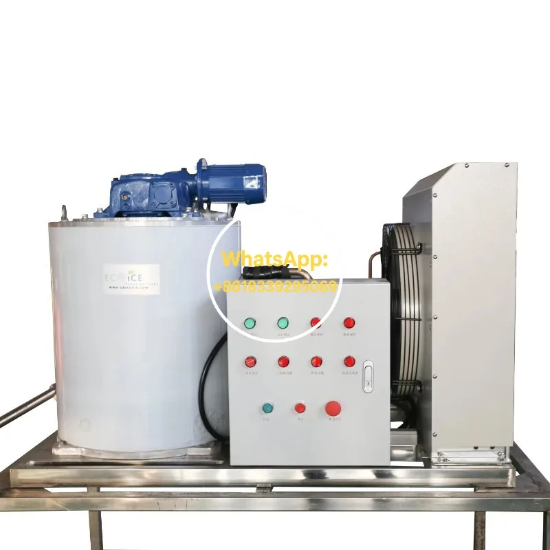 5000kg/day Air Condensing 5ton Flake Ice Make Machine Automatic Industrial Use Ice Maker Machine Supermarket Ice Machine