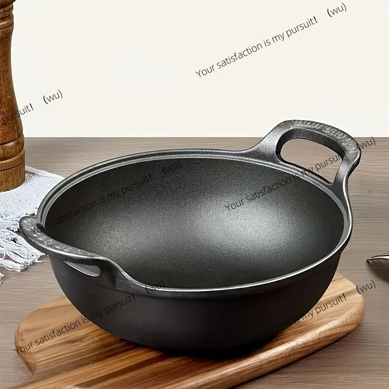 Mini Cast Iron Skillet, Dual Handle - Non-Stick, Perfect for Camping & Grilling. Durable & Heat Resistant.