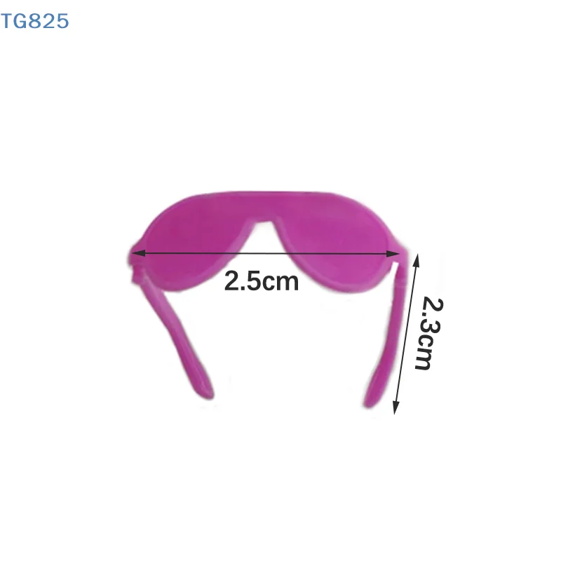 

【AN】【AN】20pcs Dolls Accessories Mini Plastic Glasses For High Dolls For Dolls House Kids Toy Party Glasses