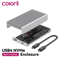 40Gbps M.2 NVMe USB 4.0 SSD Enclosure Thunderbolt USB-C SSD Case Compatible with USB 3.2/3.1/3.0 For Macbook iPad iPhone Case