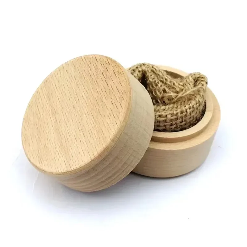 Blank Round Wooden Storage Box Handmade Jewelry Organizer Soap Crafts Case Vintage Decorative Natural Craft Jewelry Box Gifts