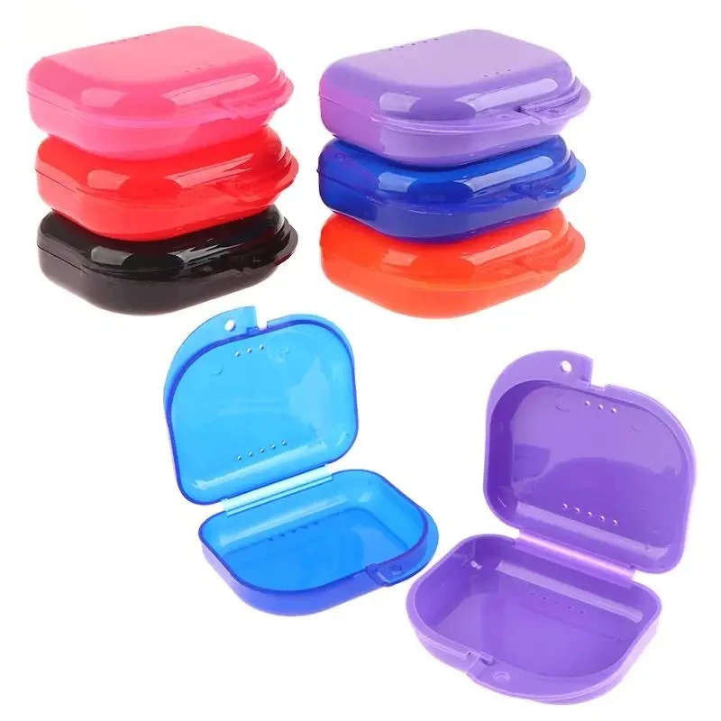 Storage Box Dental Retainer Orthodontic Mouth Guard Container Plastic Oral Hygiene Supplies Tray Dental Appliance Case