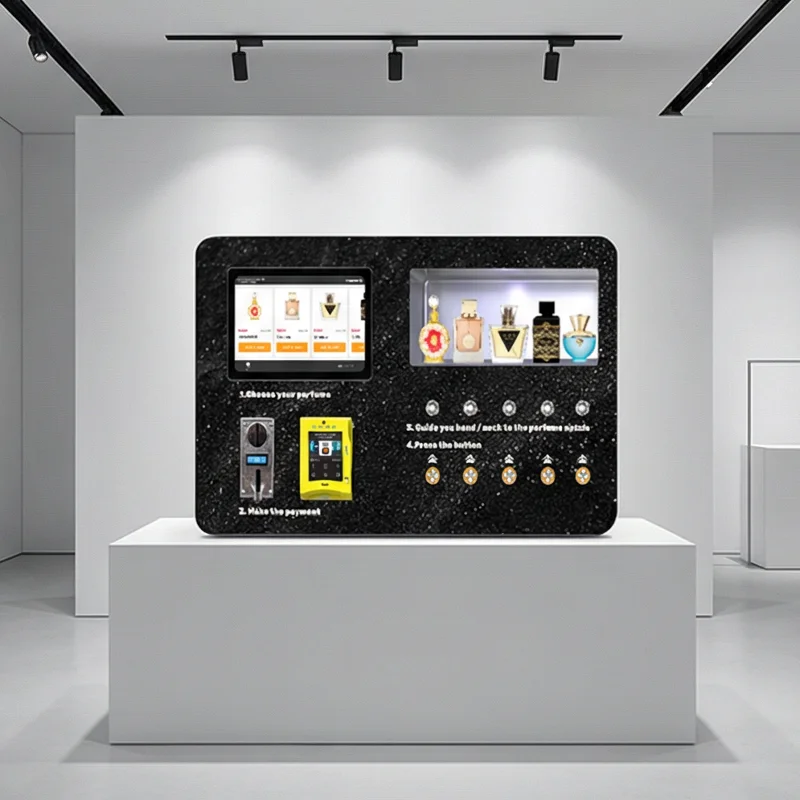 FOODLINE Customized Digital Scent Vending Machine with LED Display and Monitoring perfume spray vending machine