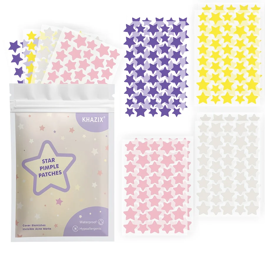 320PCS Plester Jerawat Tahan Air, Tahan Keringat, cocok untuk semua jenis kulit, tersedia dalam berbagai warna.