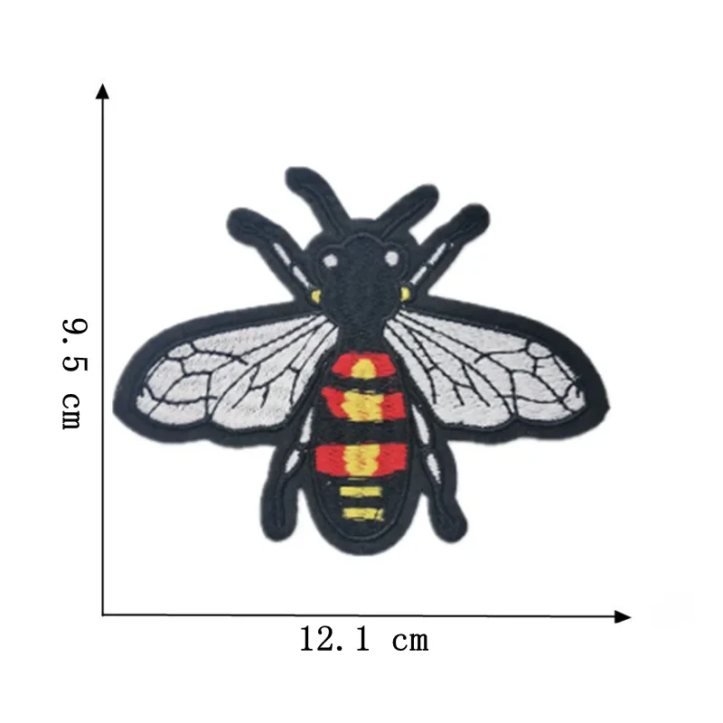 Piccole api Appliques ricamate varie vespe ferro sulle toppe all\'ingrosso per i vestiti dei bambini decorazione fai da te adesivi insetti volanti