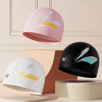 Bonnet de bain en Spandex pour hommes et femmes, imprimé, chapeau de piscine, Sport aquatique, protection des oreilles, cheveux longs, bonnets d'eau imperméables