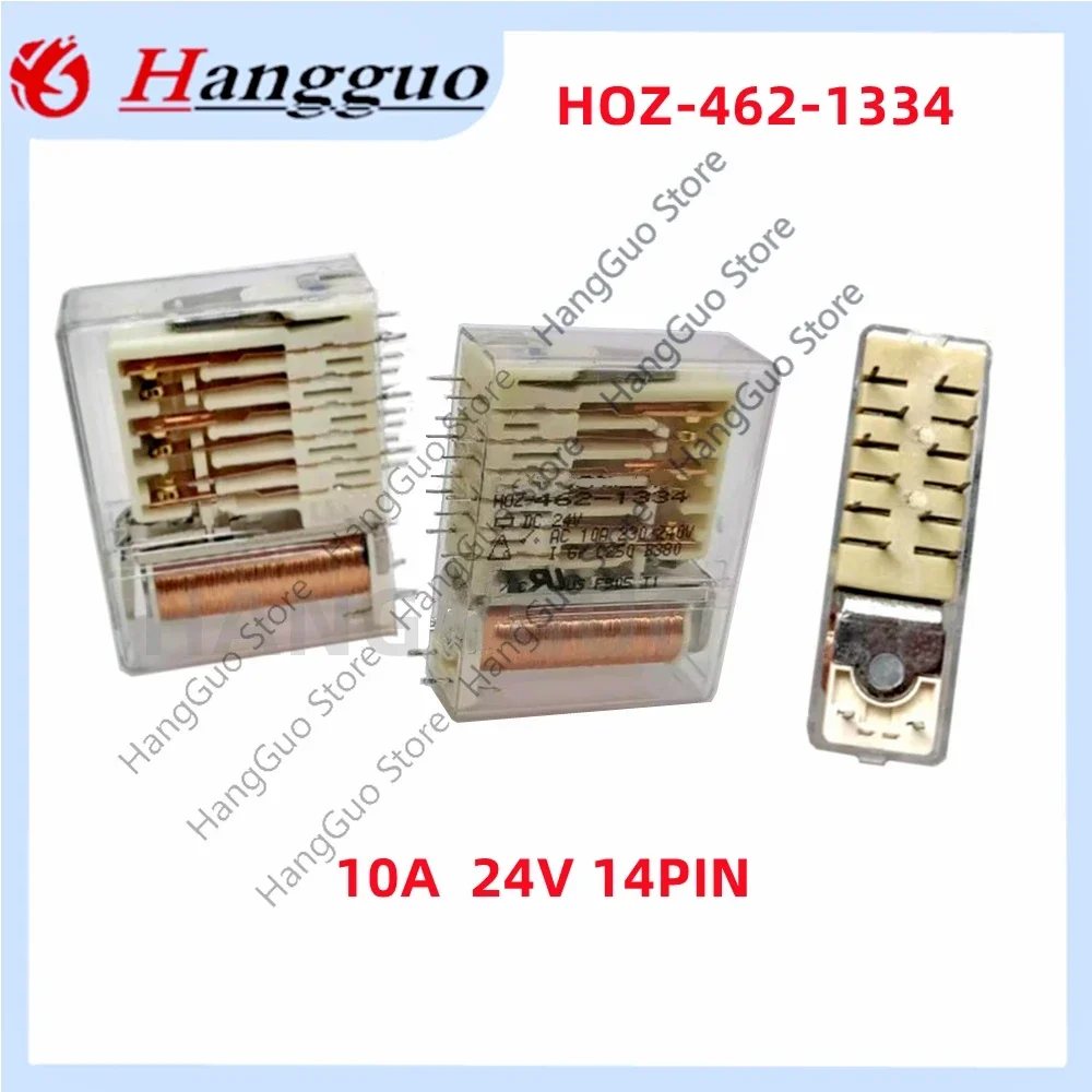 Original Protective 10A 24V relay  HOZ-462-1334 10A DC24V 14PIN 24VDDC 24V DIP14 For Henschler safety Relay