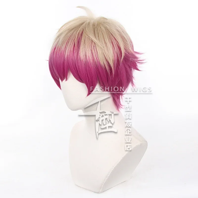 BLUE LOCK Alexis Ness Cosplay Wig Short Linen Rose Red Wig Cosplay Anime Cosplay Wigs Heat Resistant Synthetic Wigs