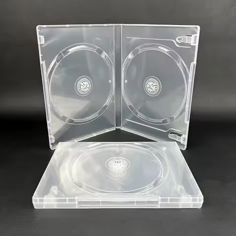 12pcs CD/DVD Storage Boxes for PS4 Game Card Case Resistant Transparent 14mm Single/Double Disc Holder Portable and Protective