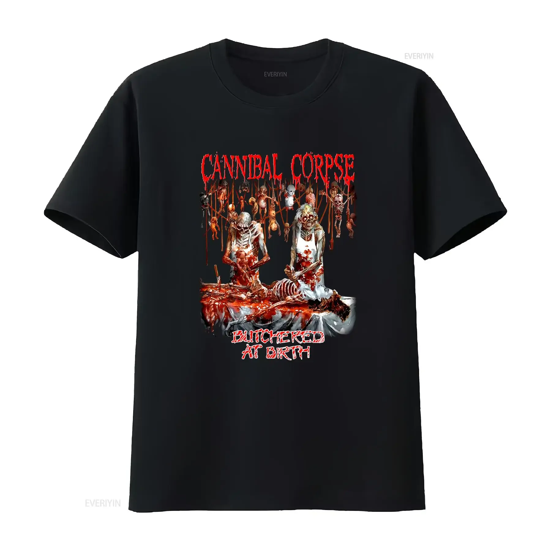 Cannibal Corpse Butchered at Birth T Shirt for Men Size 4XL Horror Metal Band Design vintage Washed Comfortable graphic Soft