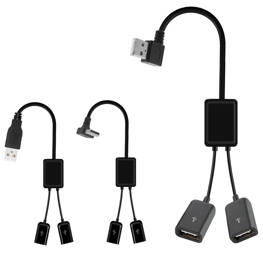 

0.25M dual USB extender, one to two car navigation data load splitter, printing mouse, Elbow computer, in car