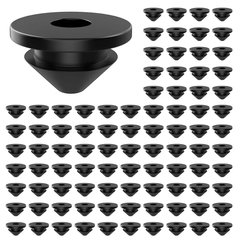 500PCS Cable Railing Rubber Grommets For 1/8Inch 5/32Inch 3/16Inch Cable For Metal Cable Railing Posts,Cable Railing Kit-B51B