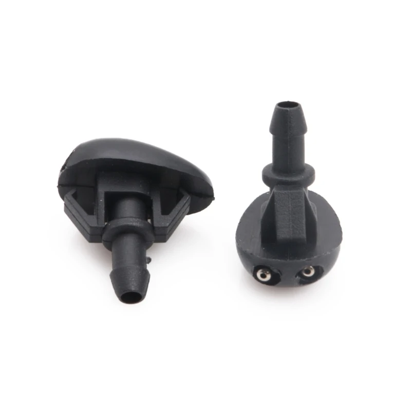 

2 Pcs Car Windshield Washer Sprayer Nozzle Dual Holes For Nissan