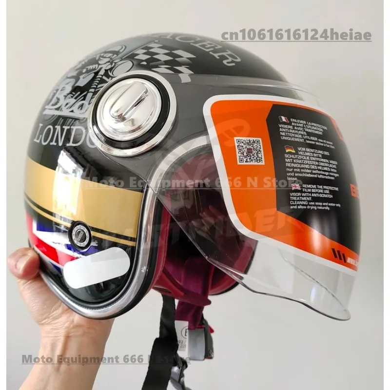 Original BEON B108A Motorcycle Half Helmet Visor B110 Helmet Anti-UV Motorbike Lens Helmet Accessories